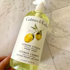 Crabtree And Evelyn Lemon Citron Honey And Coriander Hand Wash Soap Liquid Pump